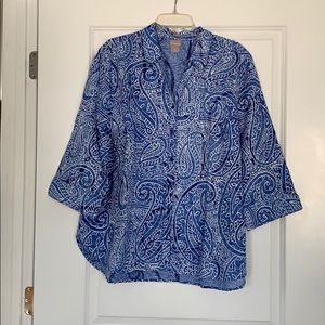 NWOT Chico’s no-iron linen